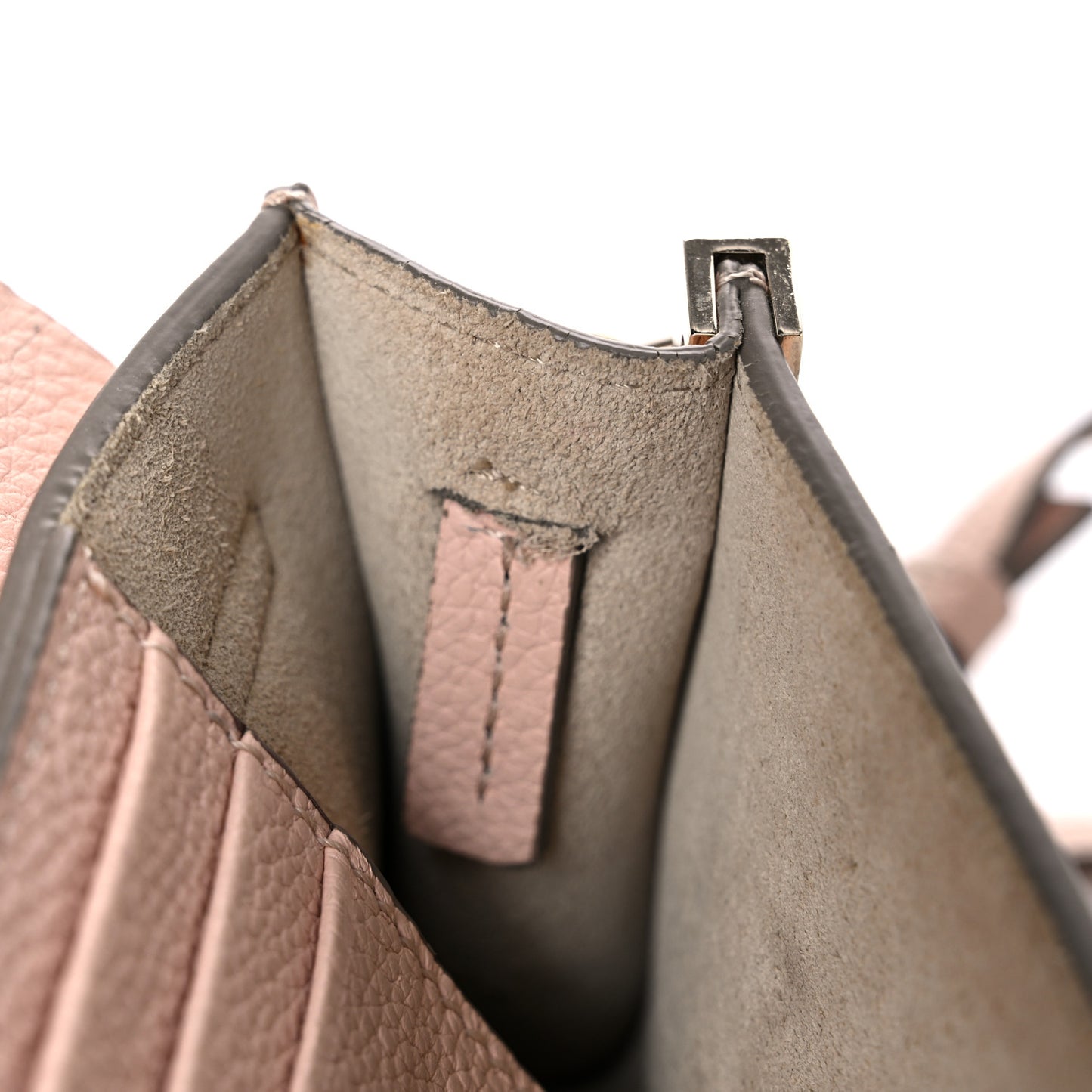 Calfskin Mini Faye Shoulder Bag Cement Pink