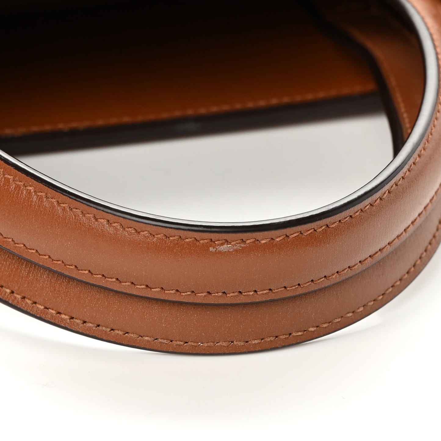 Calfskin Small Manhattan Shopper Tote Brick Ebony Dark