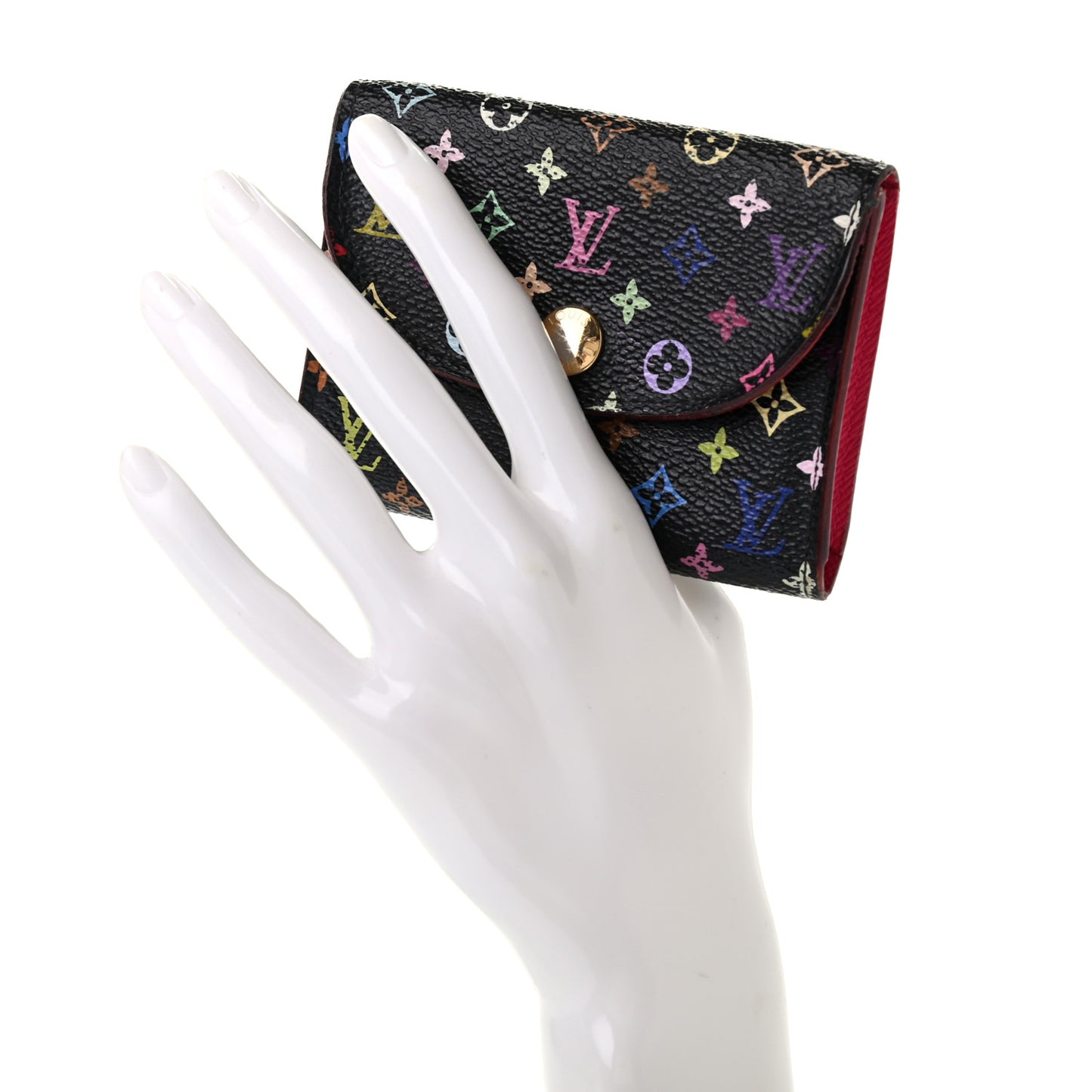 Monogram Multicolor Business Card Holder Black Grenade