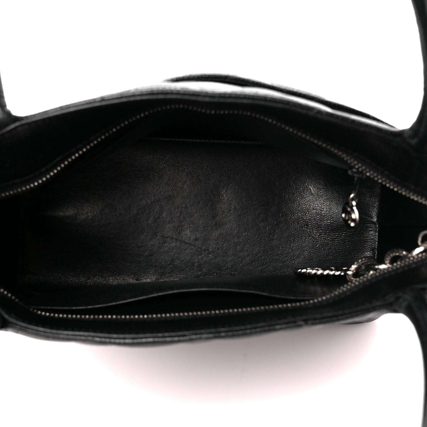 Caviar Quilted Medallion Tote Black