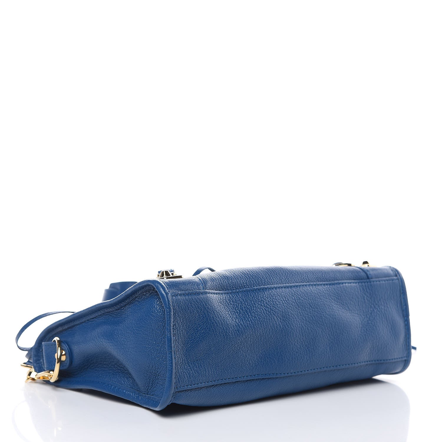 Balenciaga Shiny Goatskin Gold Metallic Edge Hardware S City Bleu Abysse 4 of 9
