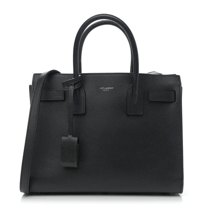 Saint Laurent Grained Calfskin Baby Sac De Jour Black 1 of 9