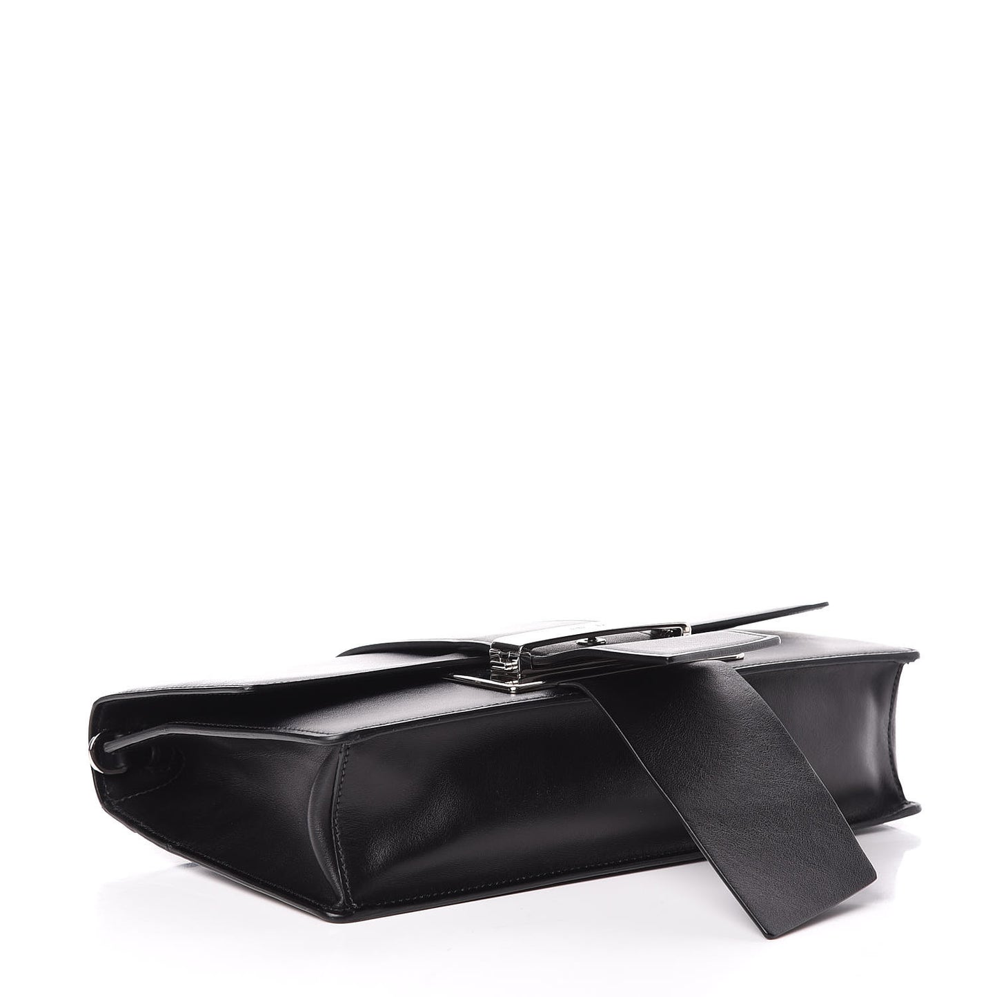 City Calfskin Ribbon Bag Black
