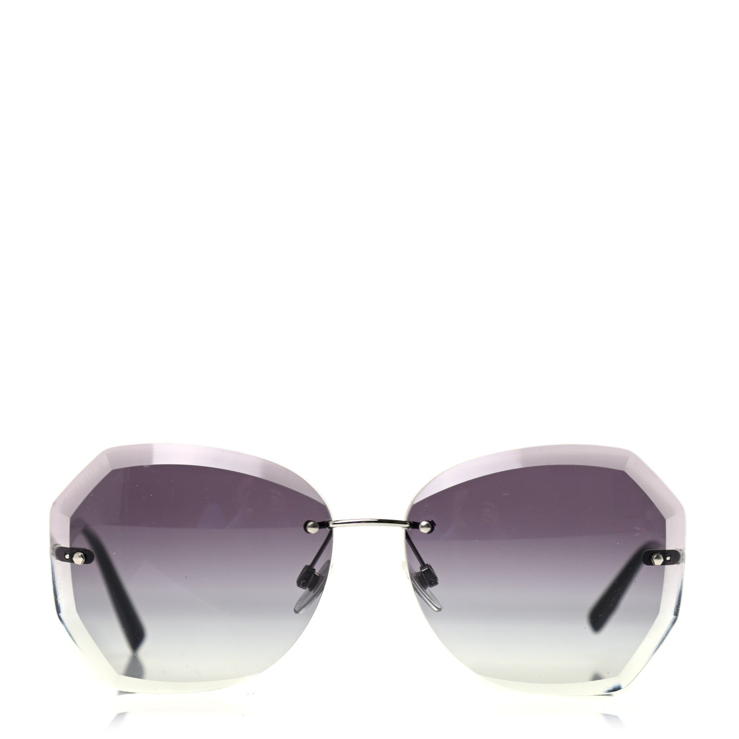 Metal Spring Round Sunglasses 4220 Silver