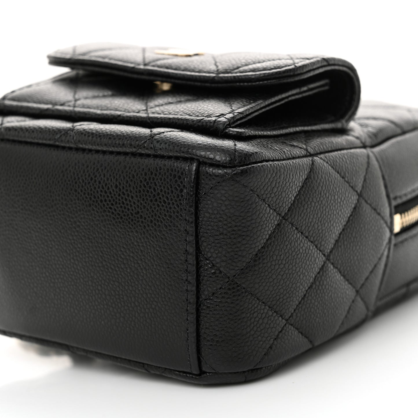 Caviar Quilted CC Mini Classic Backpack Black