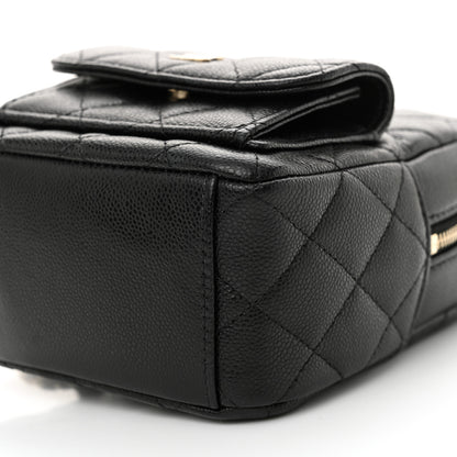 Chanel Caviar Quilted CC Mini Classic Backpack Black 10 of 12