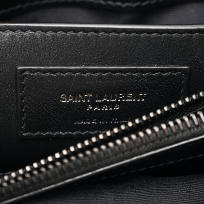 Saint Laurent Calfskin Y Quilted Monogram Monochrome Small Loulou Chain Satchel Black 6 of 13