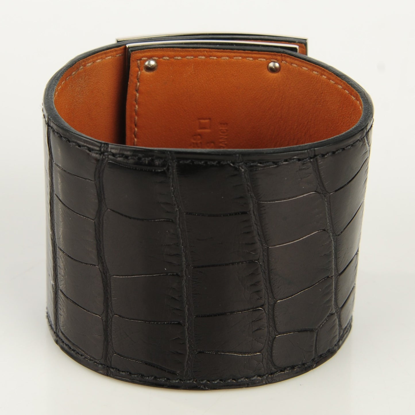 Matte Alligator Kelly Extreme S Bracelet Black