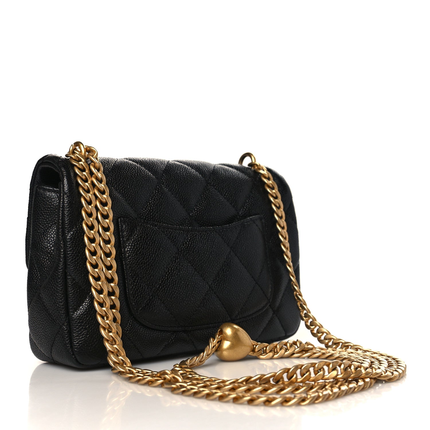 Chanel Caviar Quilted Mini Sweetheart Rectangular Flap Black 3 of 10