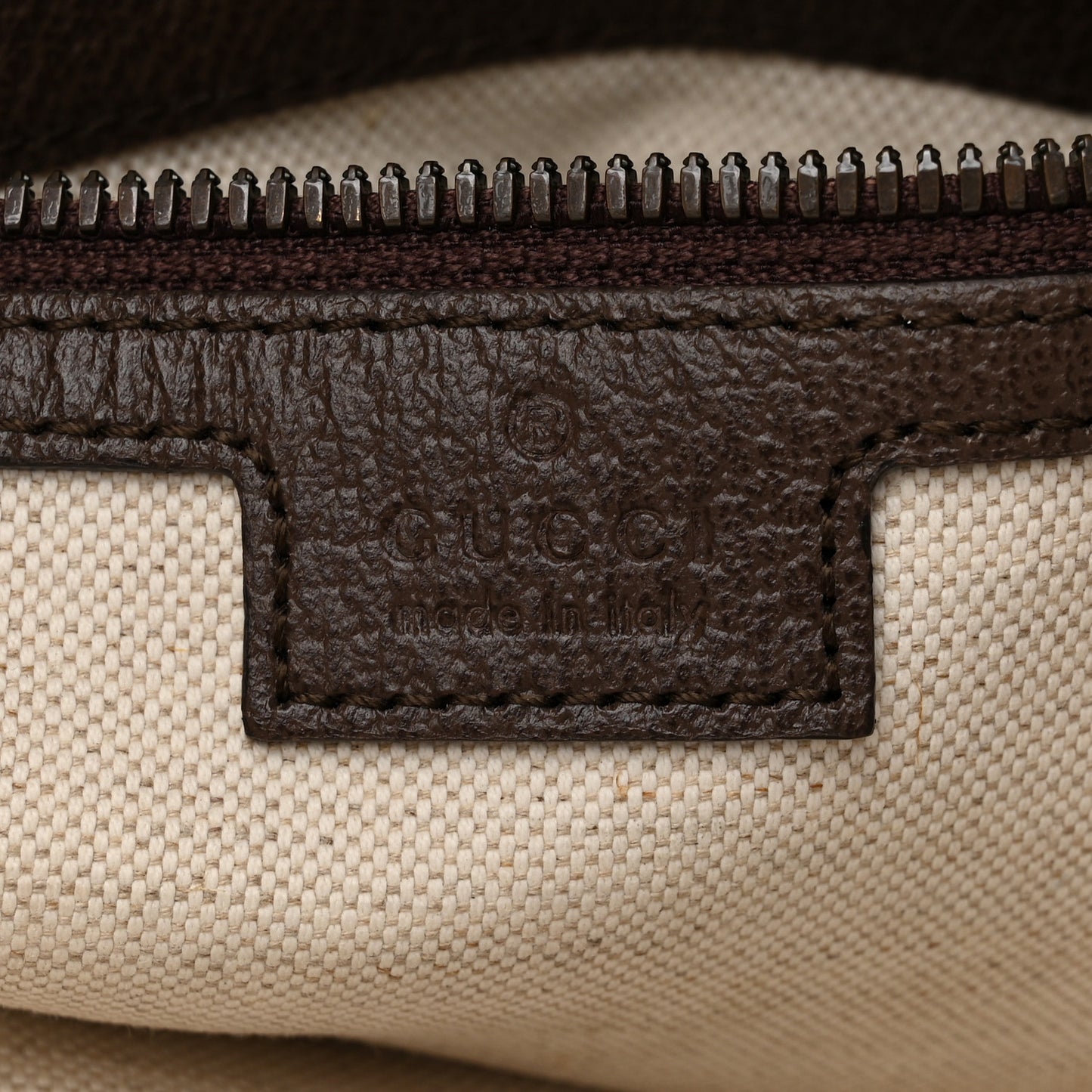 GG Supreme Monogram Web Small Ophidia Half Moon Hobo Brown