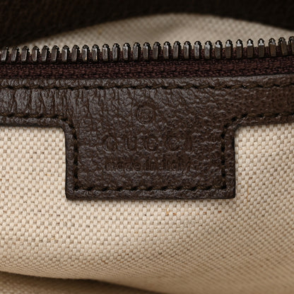 Gucci GG Supreme Monogram Web Small Ophidia Half Moon Hobo Brown 6 of 11
