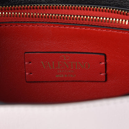 Valentino Garavani Buffalo Smooth Calfskin Small VRing Shoulder Bag Rose Cannelle White Cerise 6 of 9