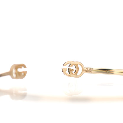 Gucci 18K Yellow Gold Diamond GG Running Cuff Bracelet 4 of 4