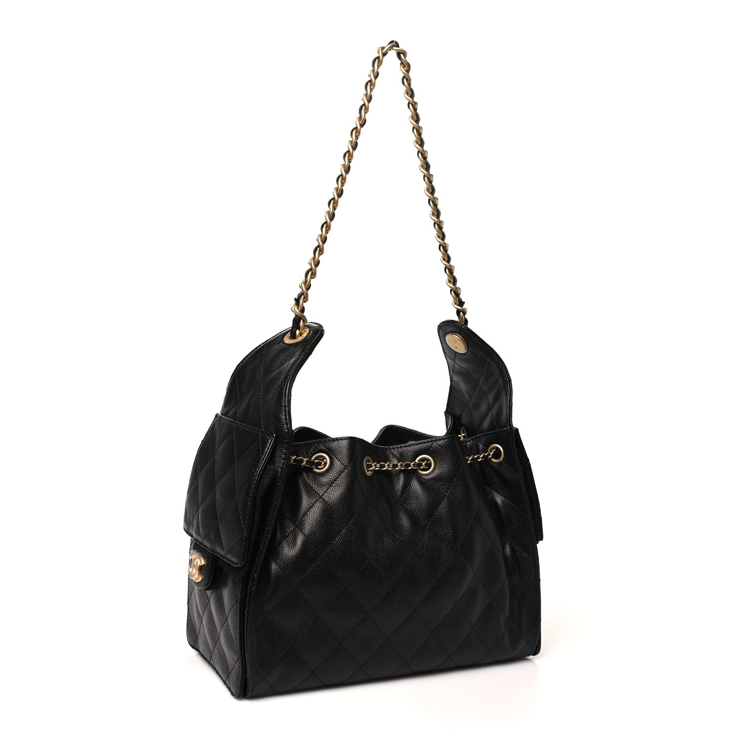 Chanel Caviar Quilted Small Chanel 25 Handbag Black 2 of 11
