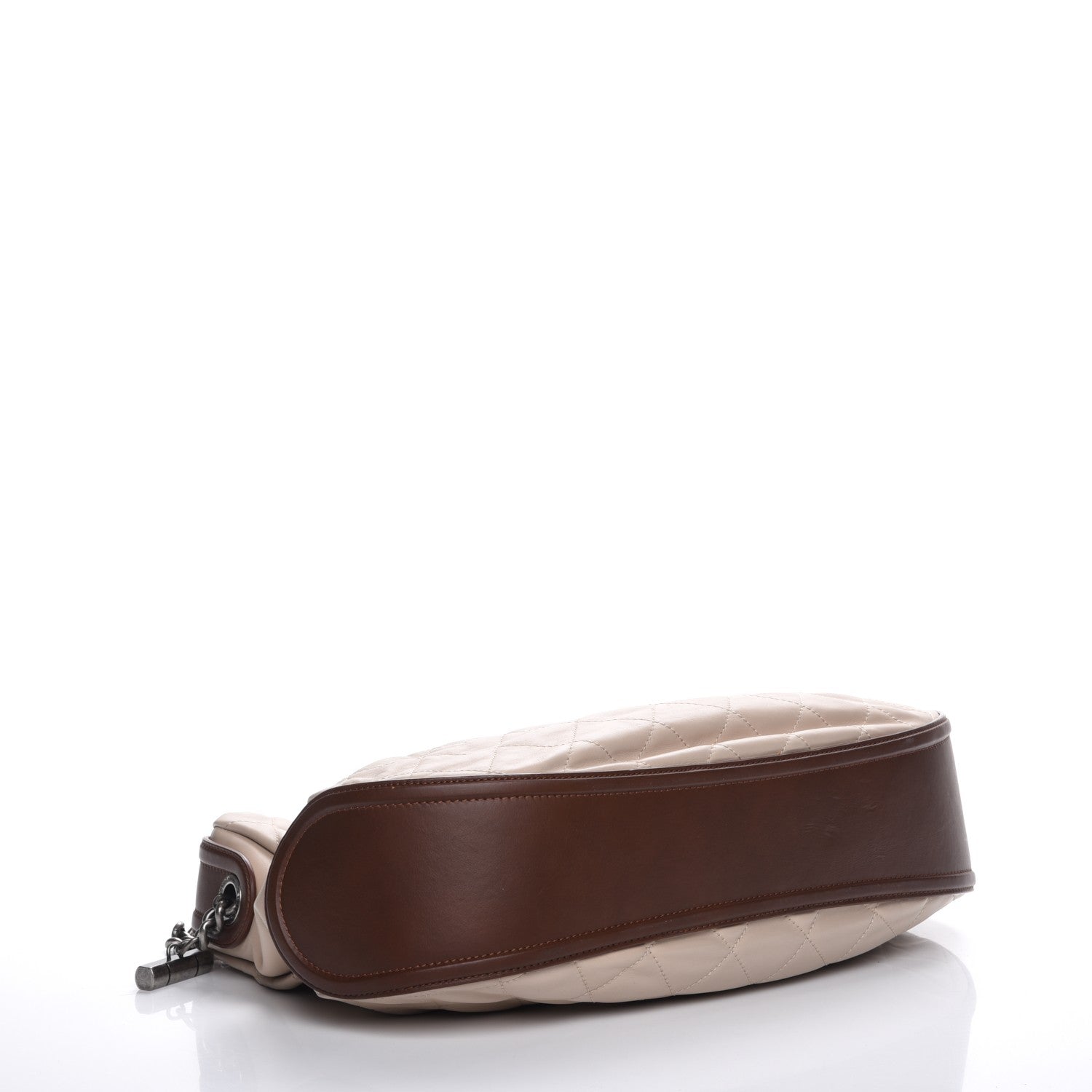 Chanel Calfskin Country Chic Hobo Ecru Brown 5 of 8