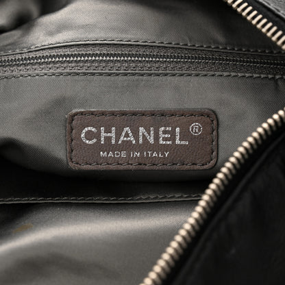 Chanel Calfskin Modern Chain Rhodoid Hobo Black 6 of 10