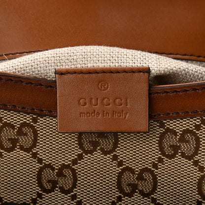 Gucci Monogram Small Lady Web Shoulder Bag Beige Cuir 6 of 14