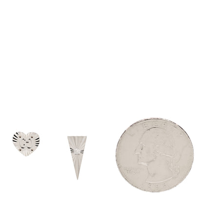 Gucci 18K White Gold Diamond Icon Asymmetric Stud Earrings 2 of 5