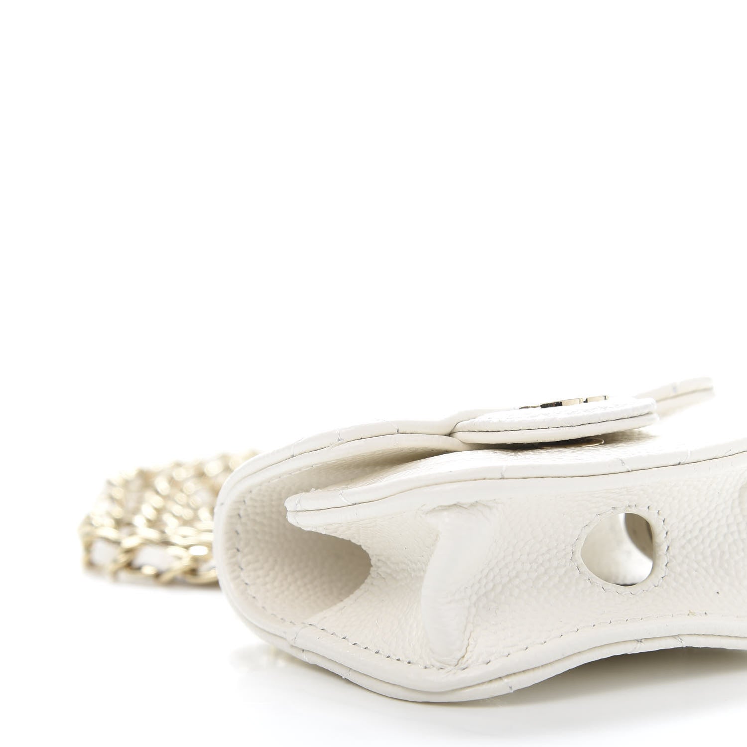 Chanel Caviar Quilted Airpods Pro Case White 9 of 12