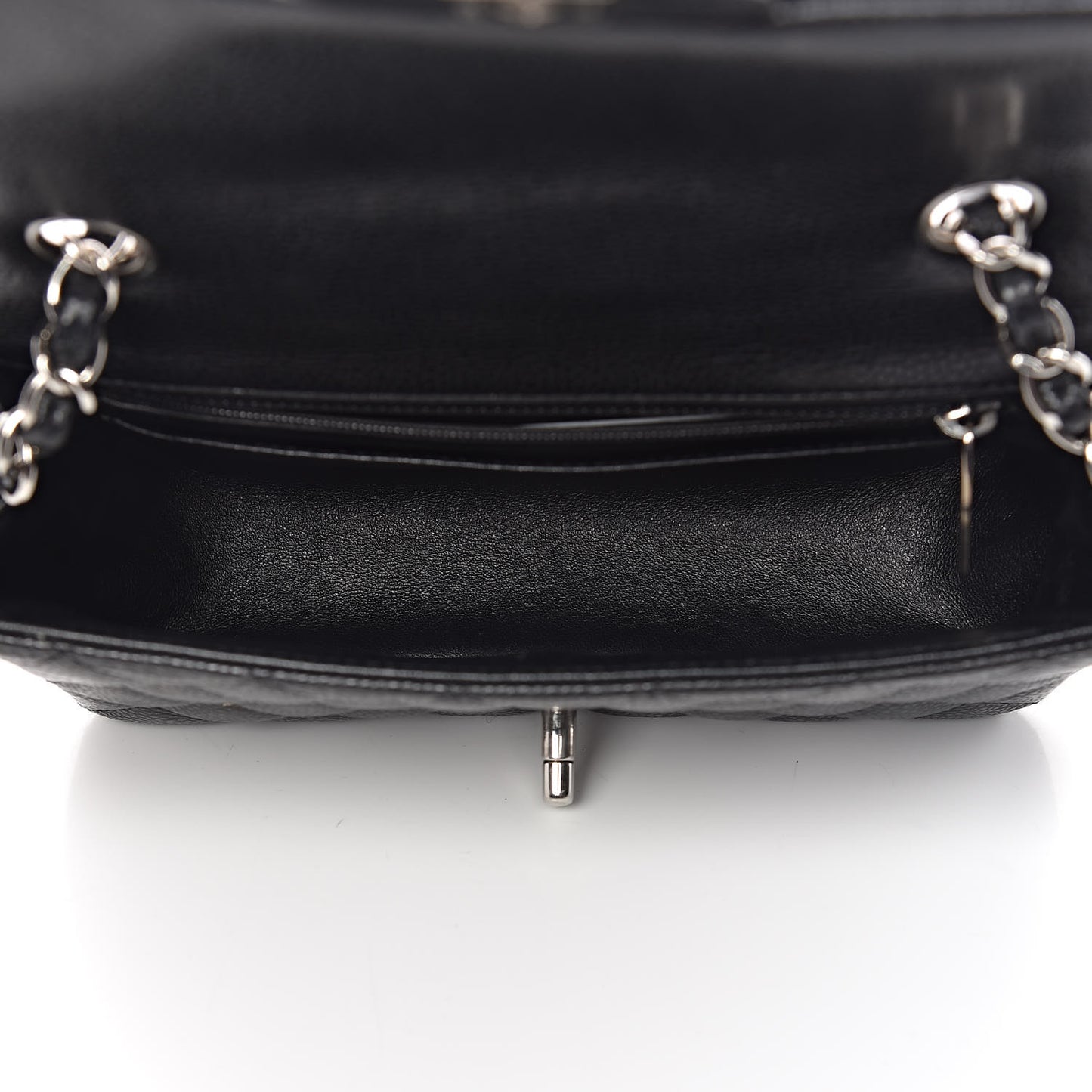 Caviar Quilted Mini Rectangular Flap Black