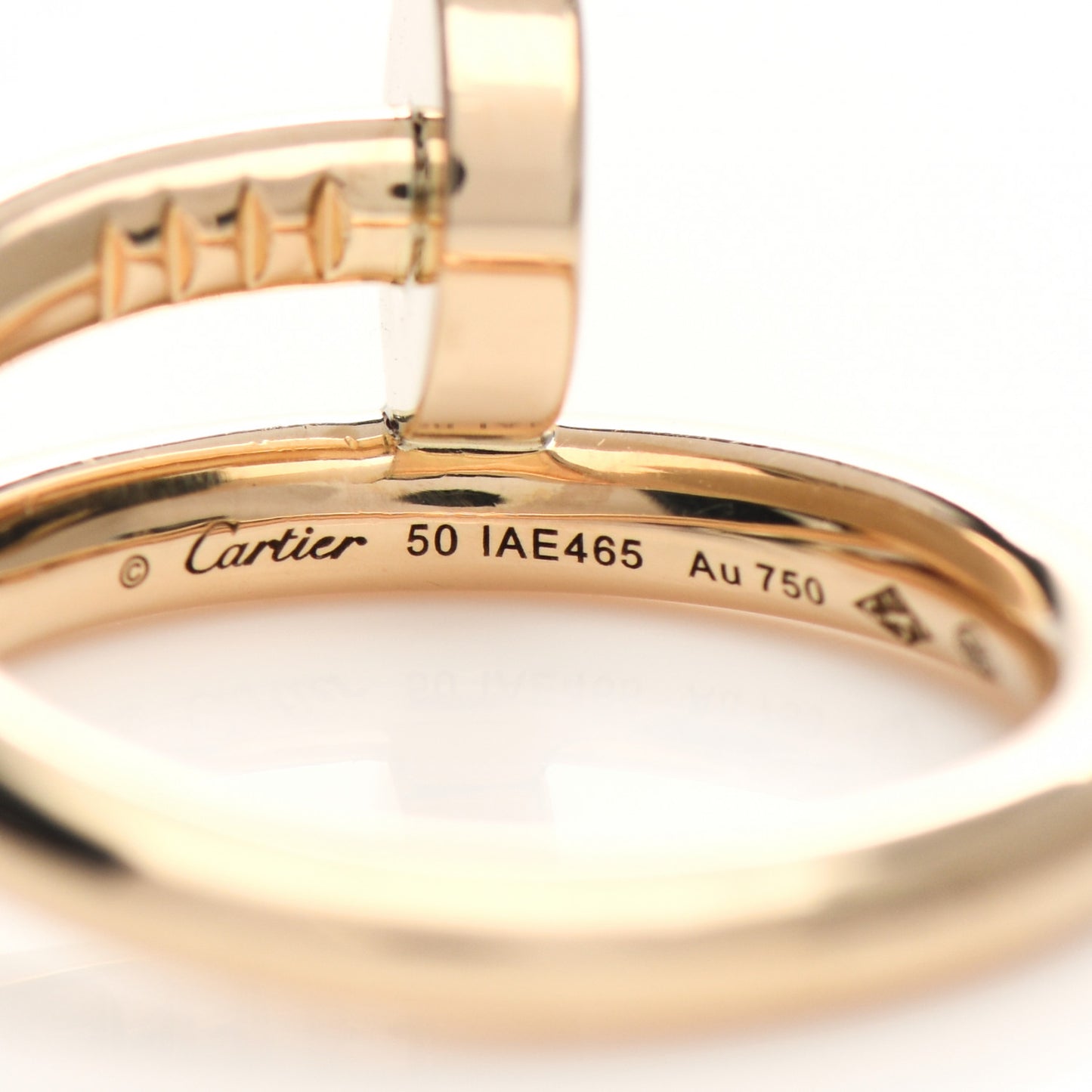 18K Yellow Gold Juste Un Clou Ring 50 5.25