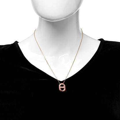 Hermes Swift O'Maillon Pendant Necklace Rose Azalee 2 of 7
