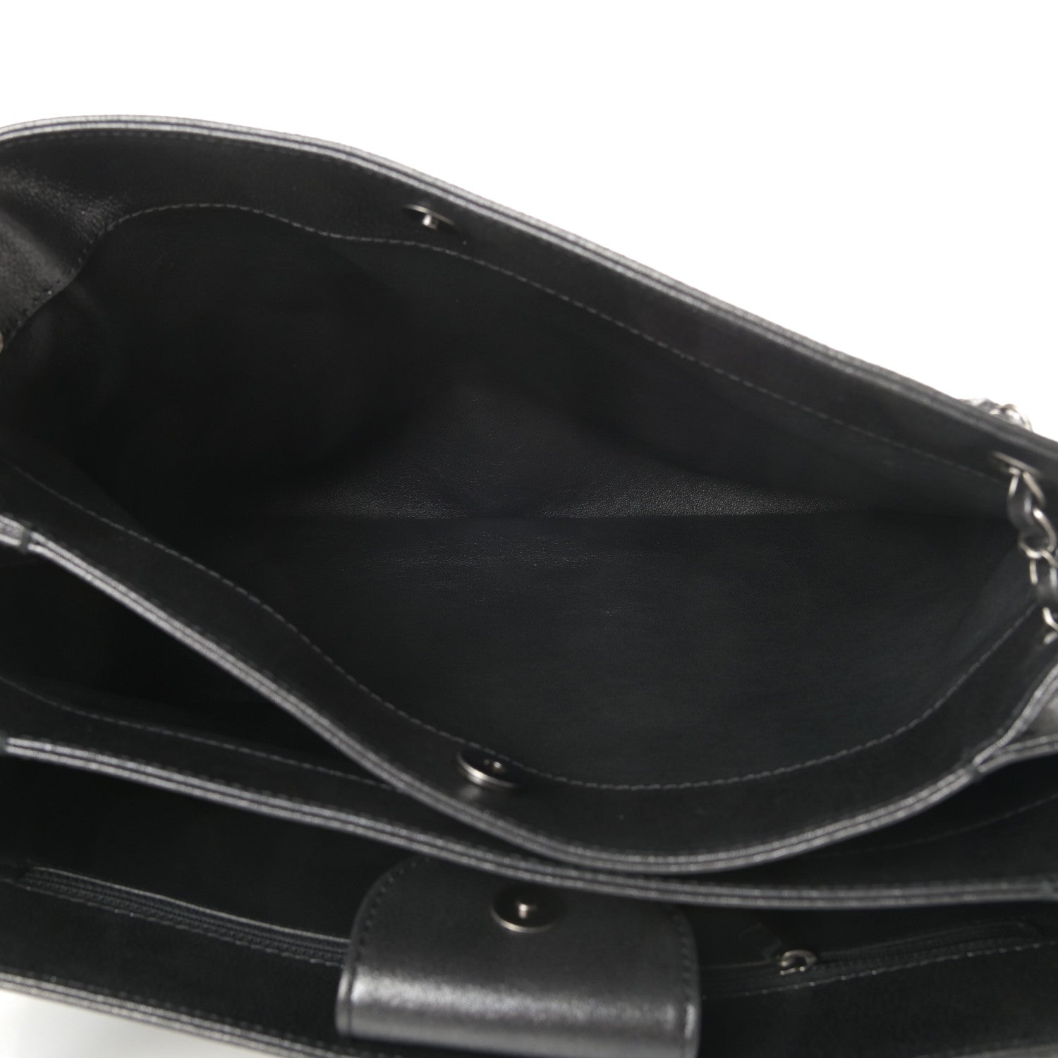 Chanel Iridescent Calfskin CC East West Shopping Tote Grey 5 of 12