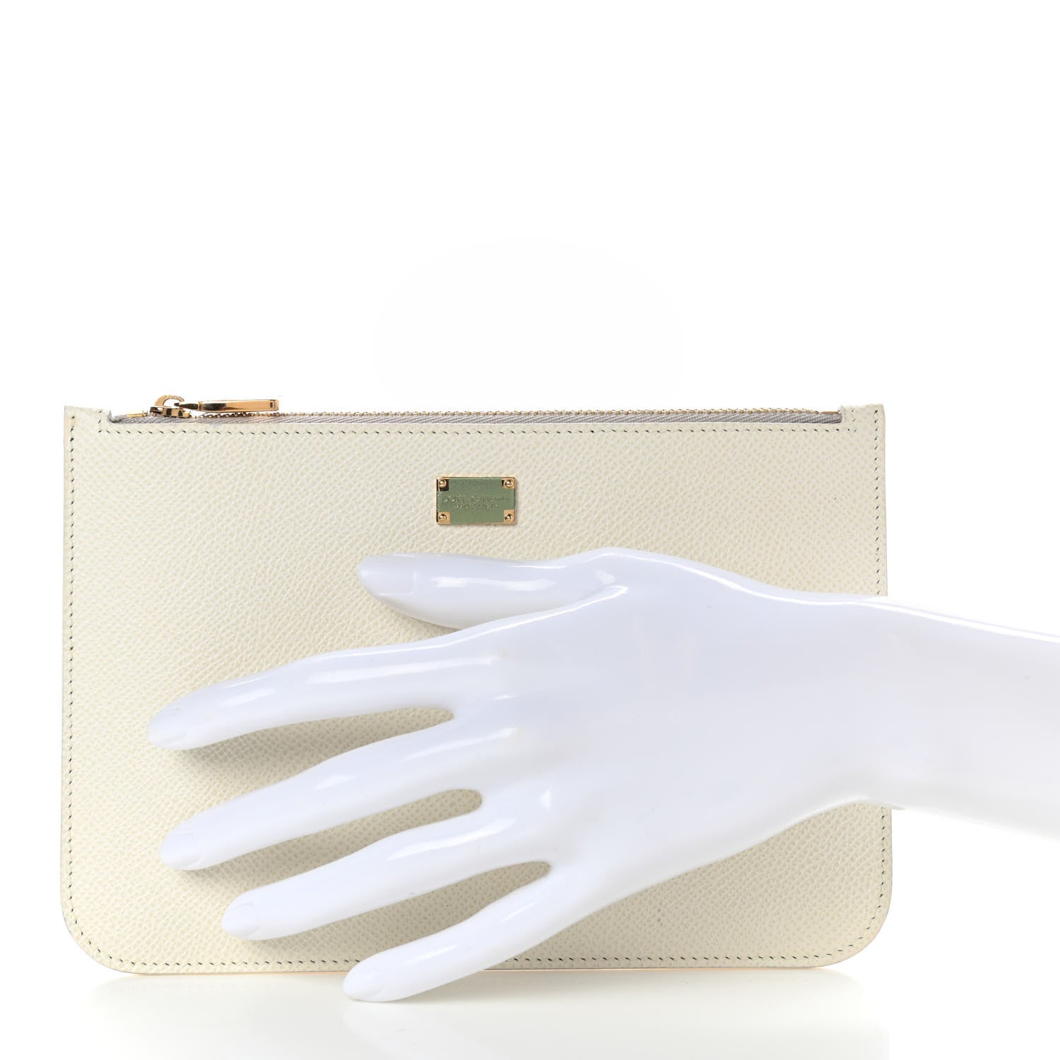 Dolce & Gabbana Dauphine Zip Clutch Bag White 2 of 6