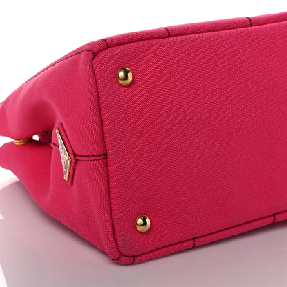 Prada Canapa Small Logo Tote Peonia 8 of 11