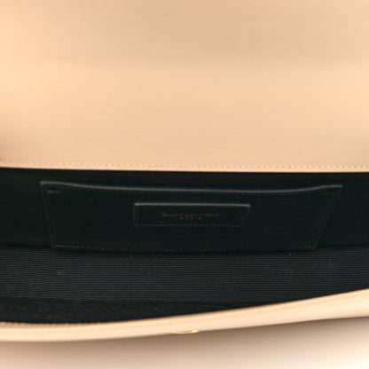 Saint Laurent SAINT LAURENT Grain De Poudre Classic Monogram Cassandre Clutch Nude Powder 5 of 10
