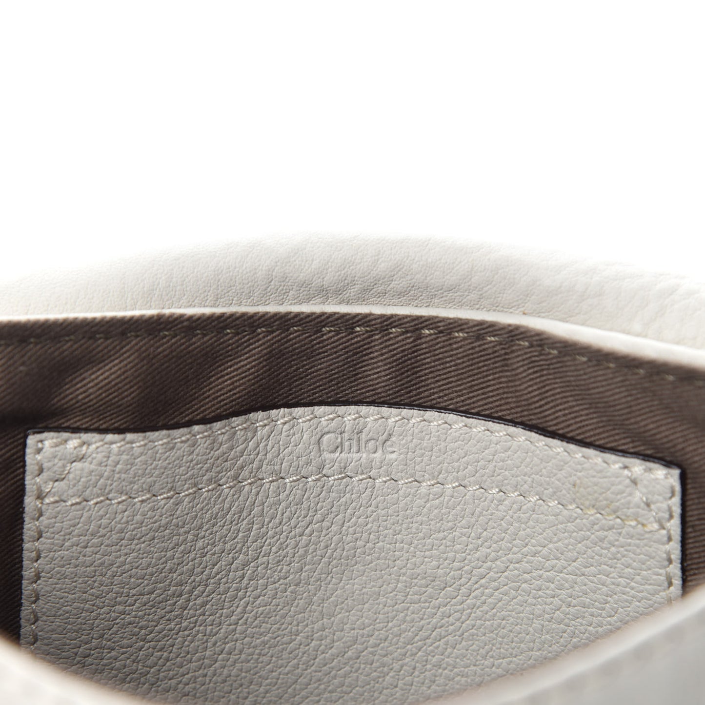 Calfskin Marcie Pochette Crossbody Bag Off White
