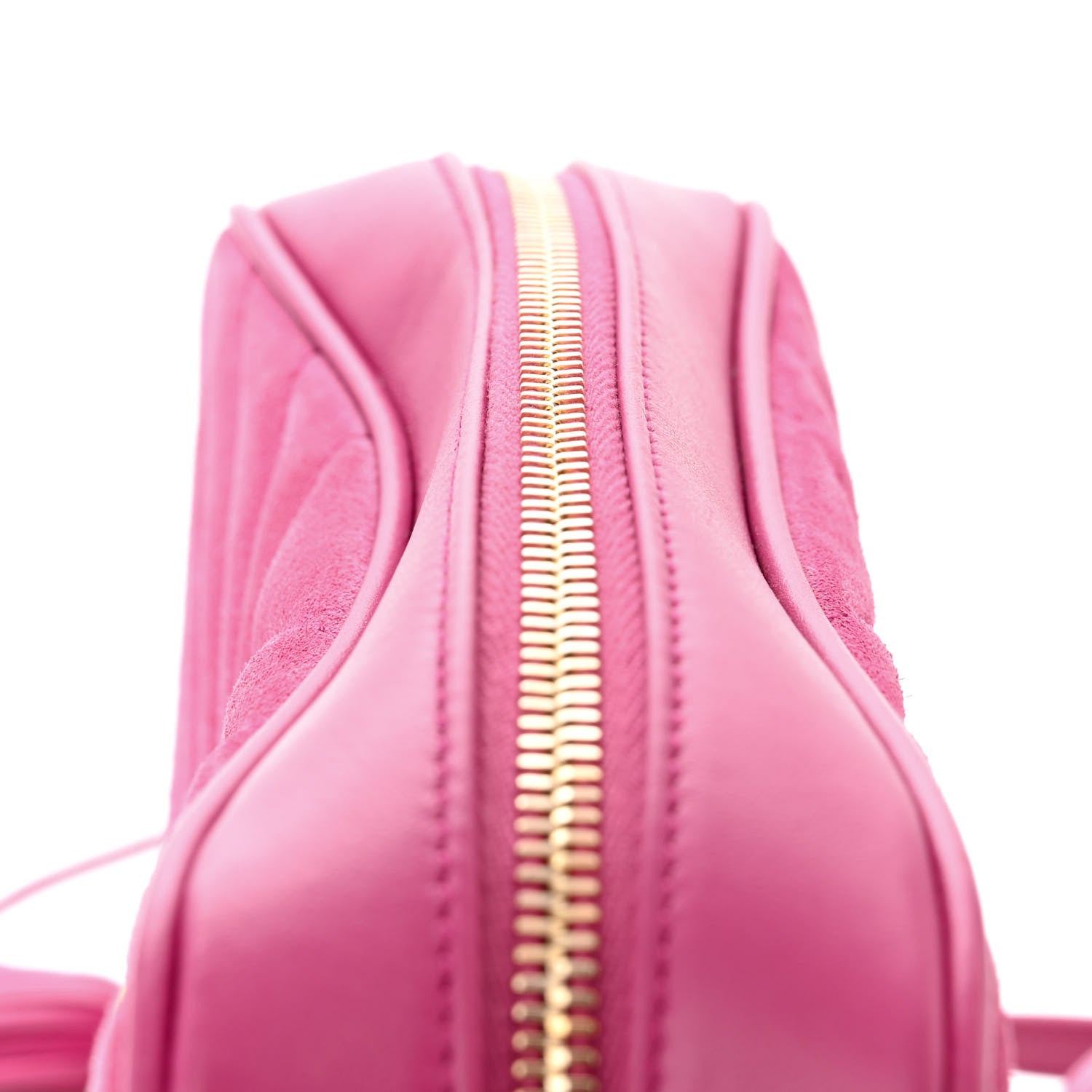 Saint Laurent Suede Matelasse Monogram Lou Camera Bag Rose 11 of 12
