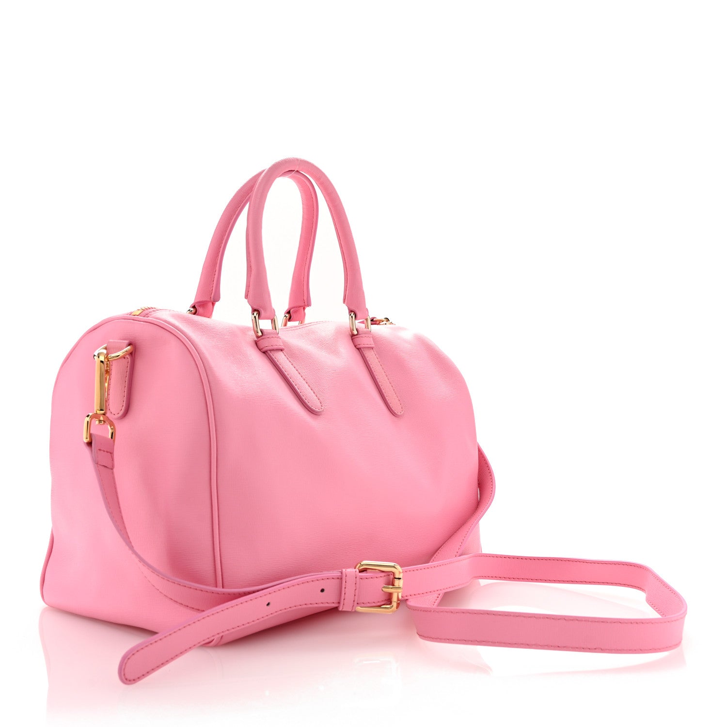 Versace Saffiano Palazzo Duffle Bag Light Pink 3 of 10