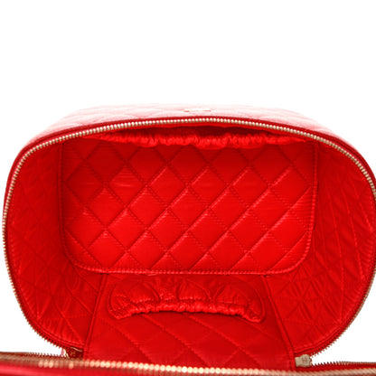 Chanel Caviar Quilted Large Vanity Pouch Red 5 of 12