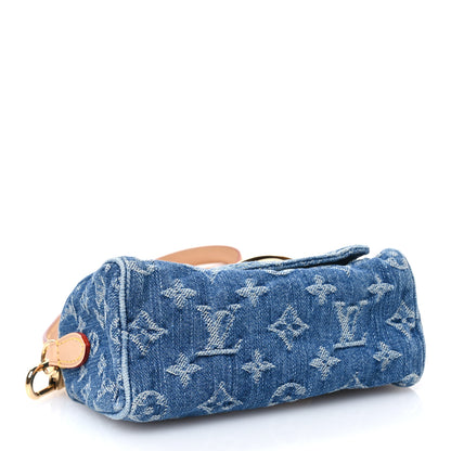 Louis Vuitton Monogram Denim Nano Speedy Blue 4 of 10
