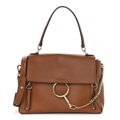 Chloe Calfskin Medium Faye Day Shoulder Bag Tan 1 of 9