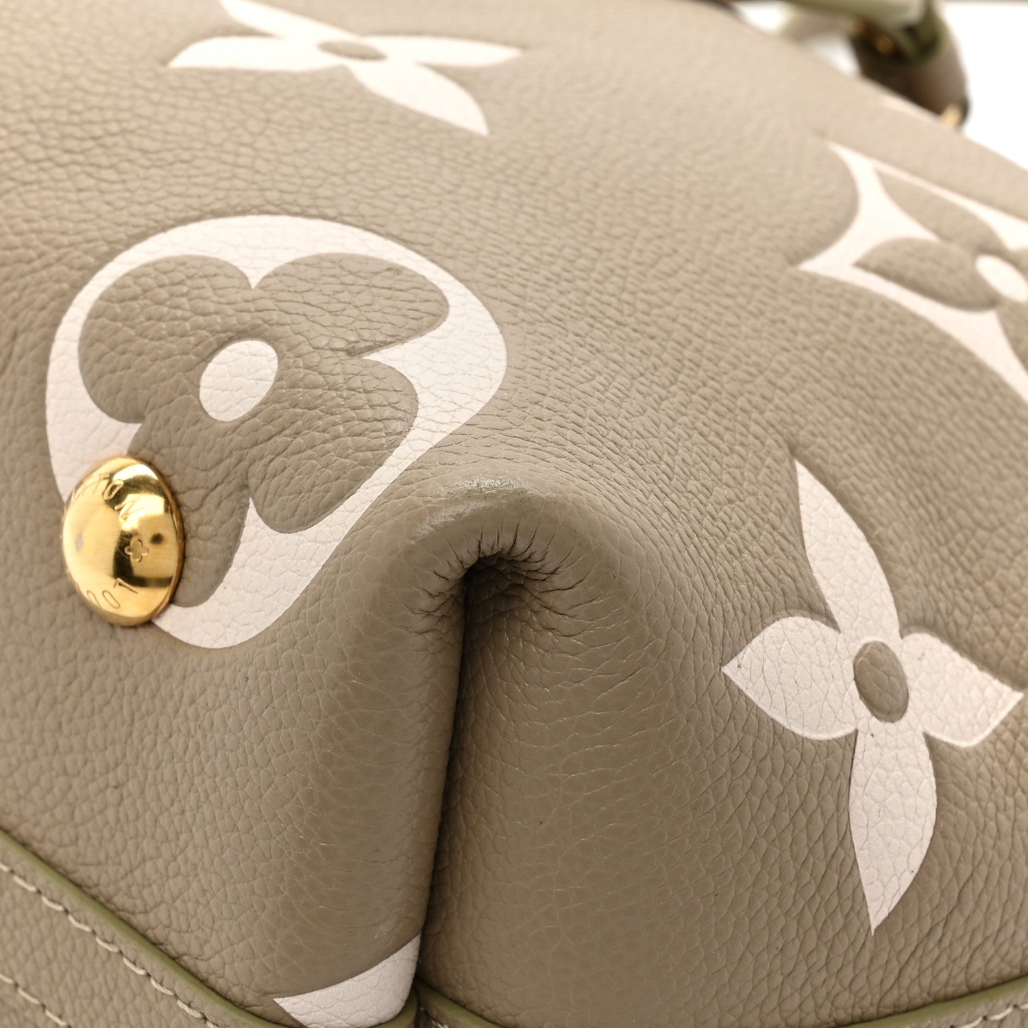 Louis Vuitton Empreinte Monogram Giant CarryAll PM Khaki Creme 11 of 12
