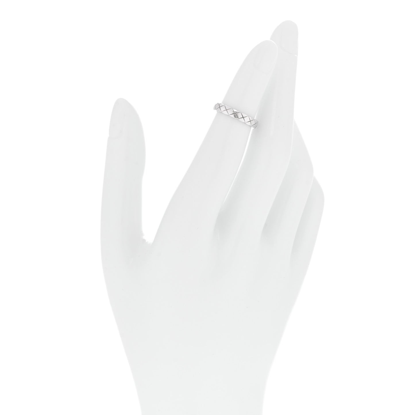 18K White Gold Mini Coco Crush Ring 45 3.25