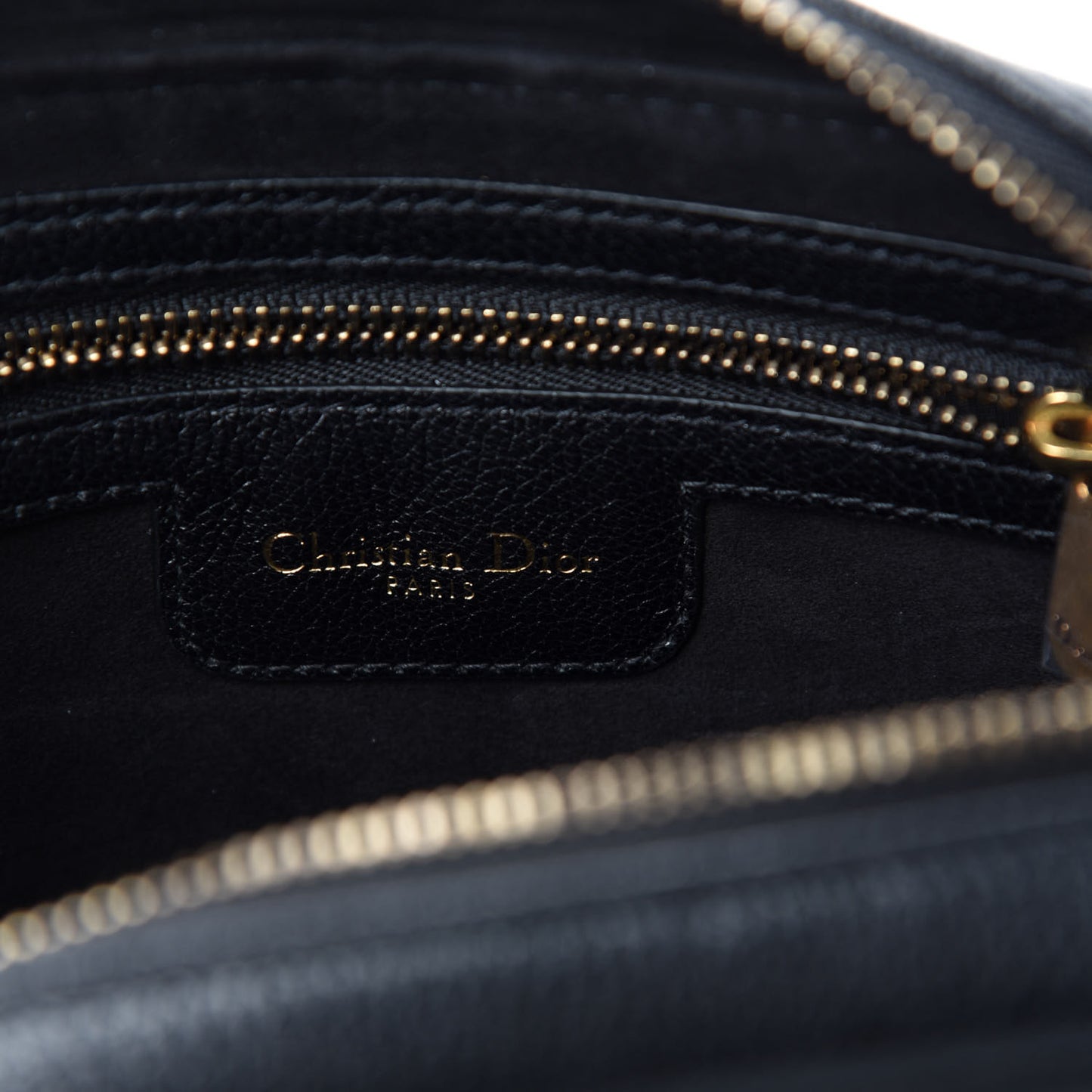 Goatskin Double Saddle Pouch Black