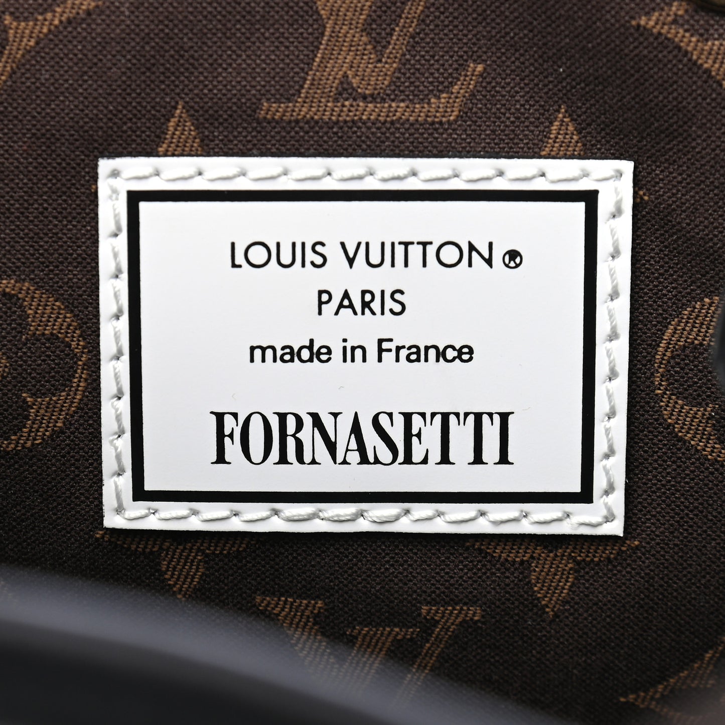 X FORNASETTI Calfskin Architettura Noe MM Black White