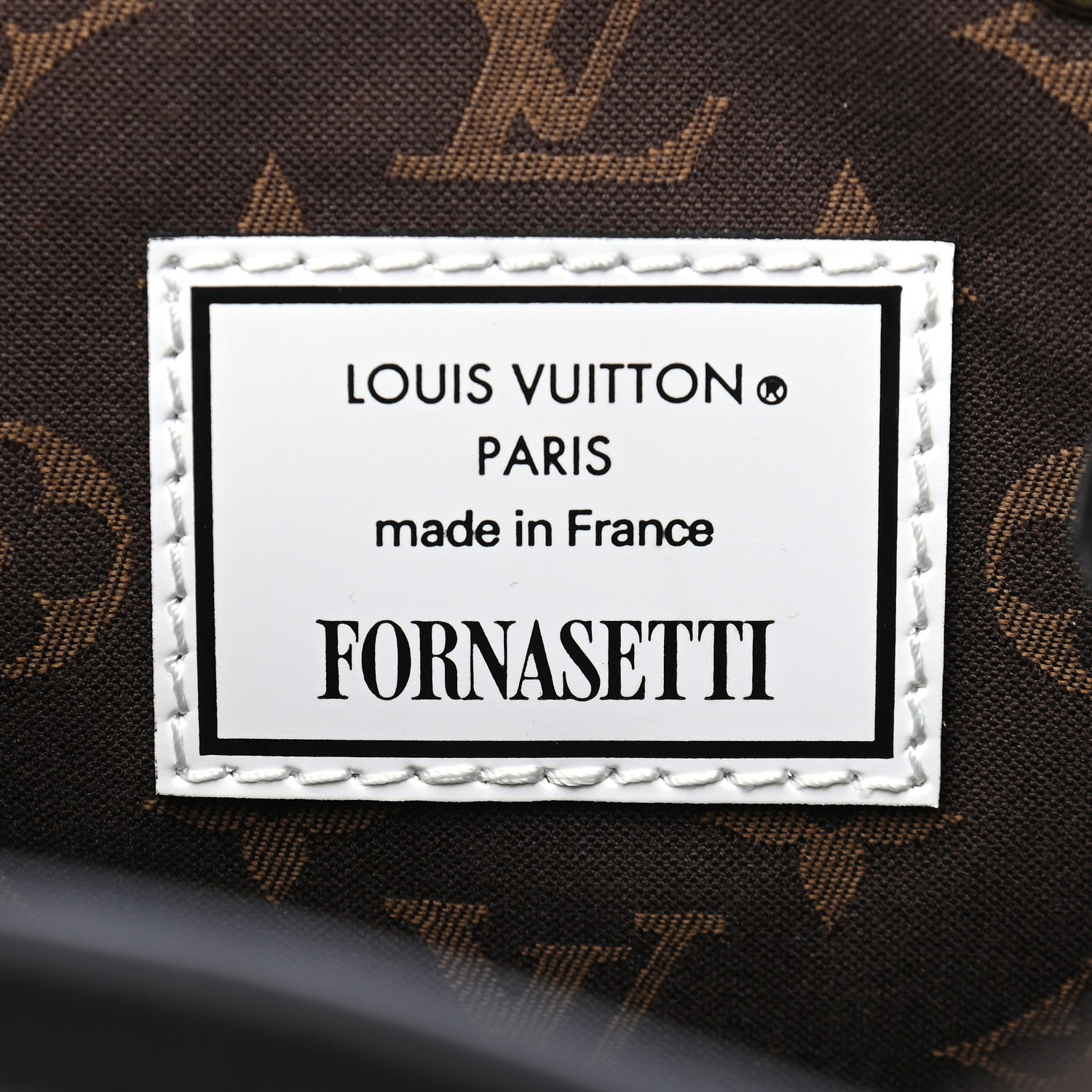 Louis Vuitton X FORNASETTI Calfskin Architettura Noe MM Black White 6 of 8