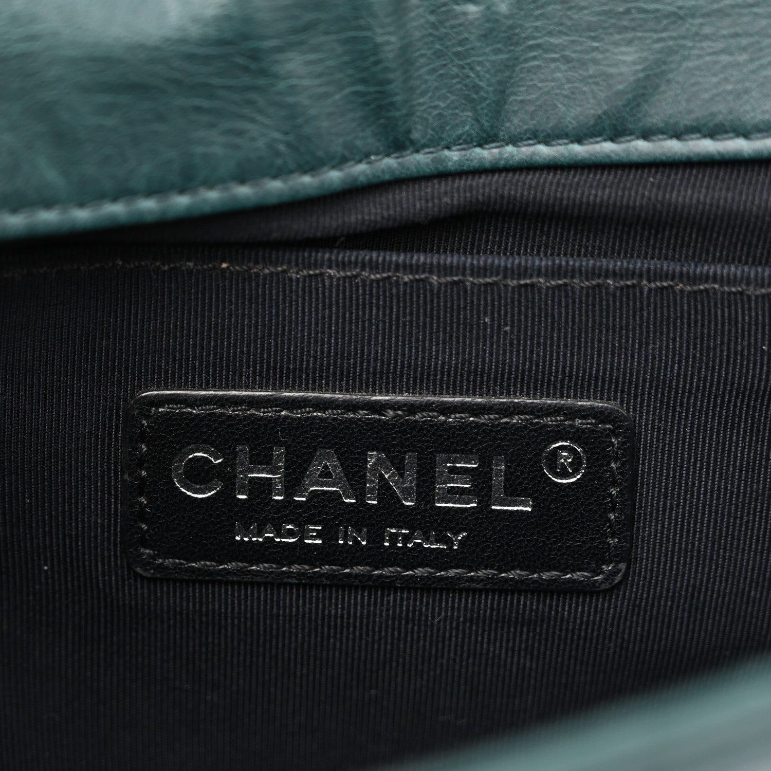 Chanel Calfskin Double Stitch Medium Boy Flap Green 5 of 11