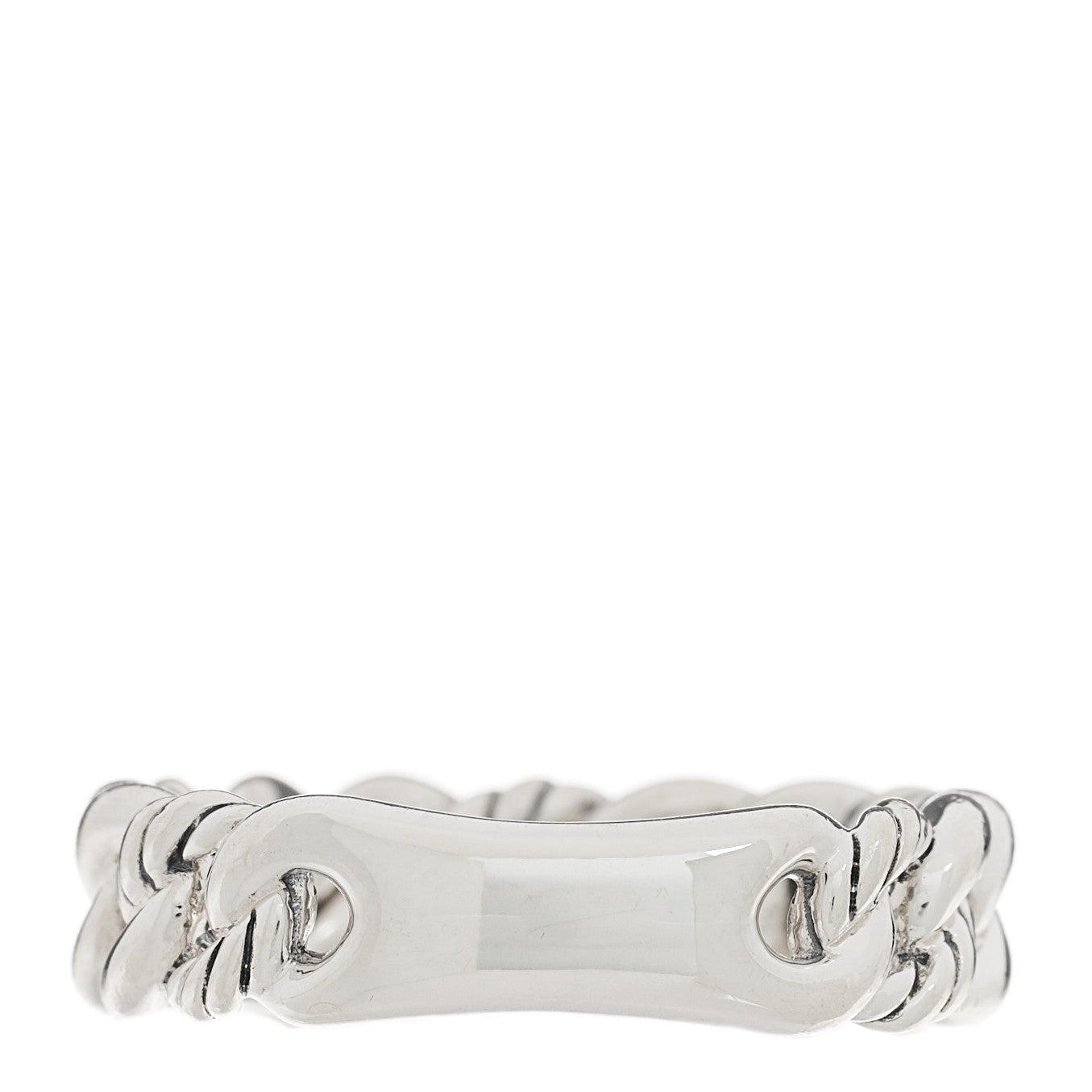 Sterling Silver Narrow Belmont Curb Link Ring 53 6.25