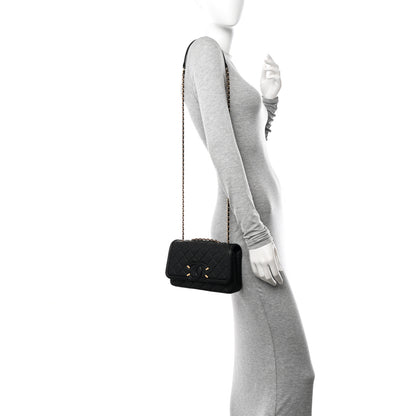 Chanel Caviar Quilted Small CC Filigree Flap Black 2 of 11