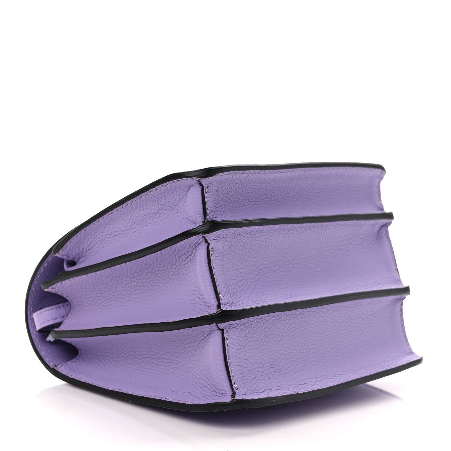 Versace Grained Calfskin La Medusa Shoulder Bag Lilac 4 of 9