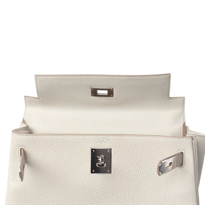 Hermes Matte Alligator Togo Kelly Retourne 28 Beton 32 of 41