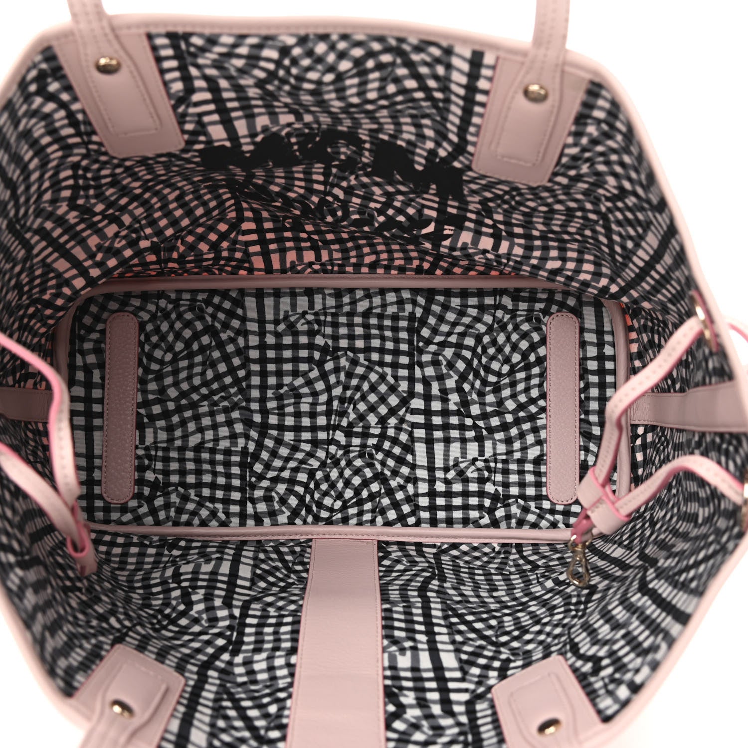 MCM Visetos Medium Liz Reversible Shopper Tote Powder Pink 6 of 11