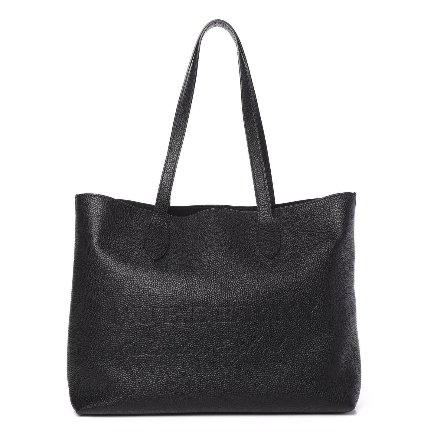 Grainy Calfskin Remington Tote Black