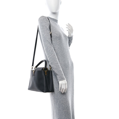 Louis Vuitton Taurillon Capucines PM Black 2 of 10