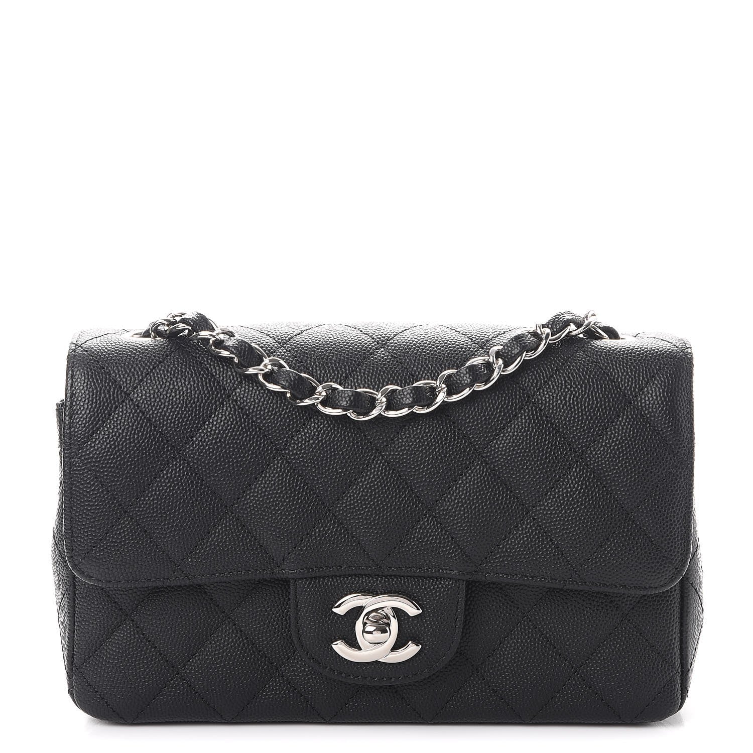 Chanel Caviar Quilted Mini Rectangular Flap Black 1 of 8